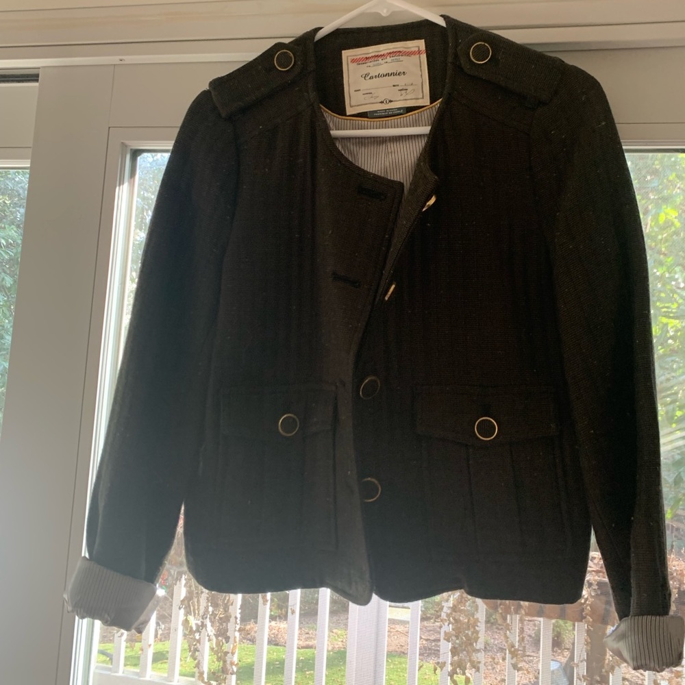 Cartonnier brown blazer, size 8, great for work!